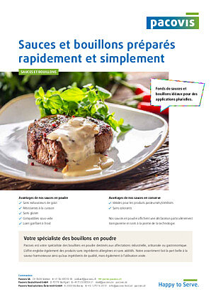 Sauces et bouillons préparés rapidement et simplement