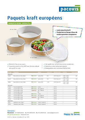 Paquets kraft européens
