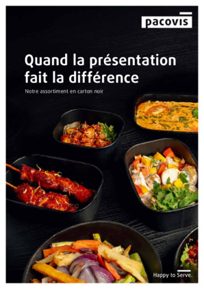 Notre assortiment en carton noir